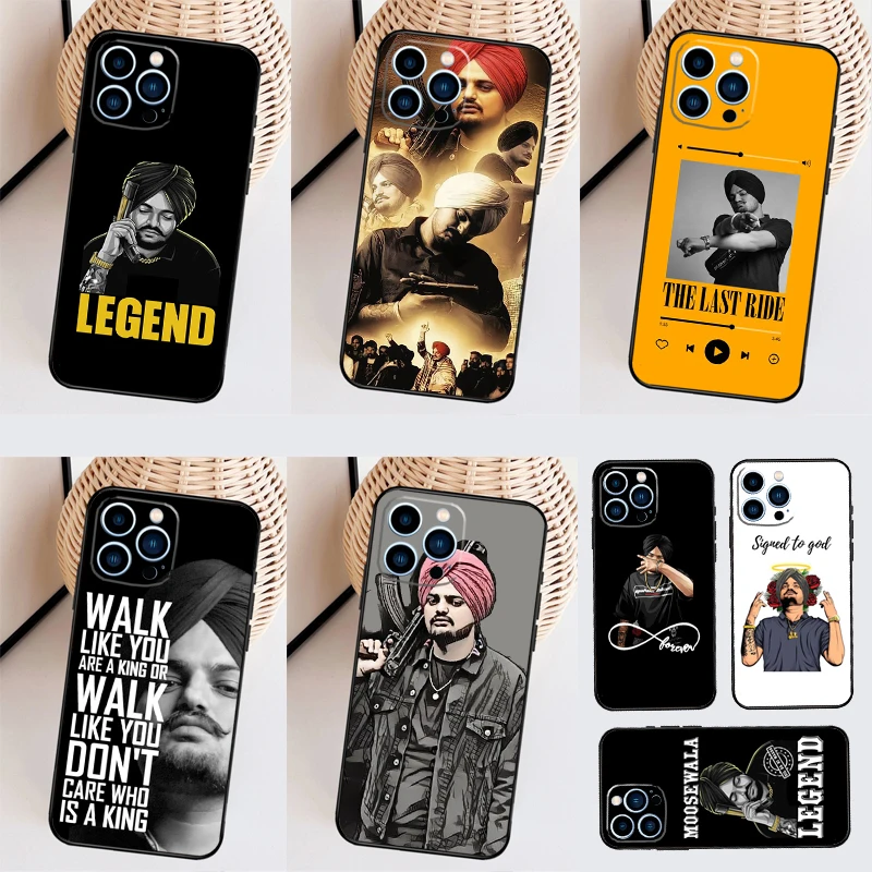 Sidhu Moose Wala Funda Per Iphone 15 Pro 14 Pro Max Plus 11 13 12 Mini Se 2020 2022 7 8 X Xs Xr Custodia Per Telefono