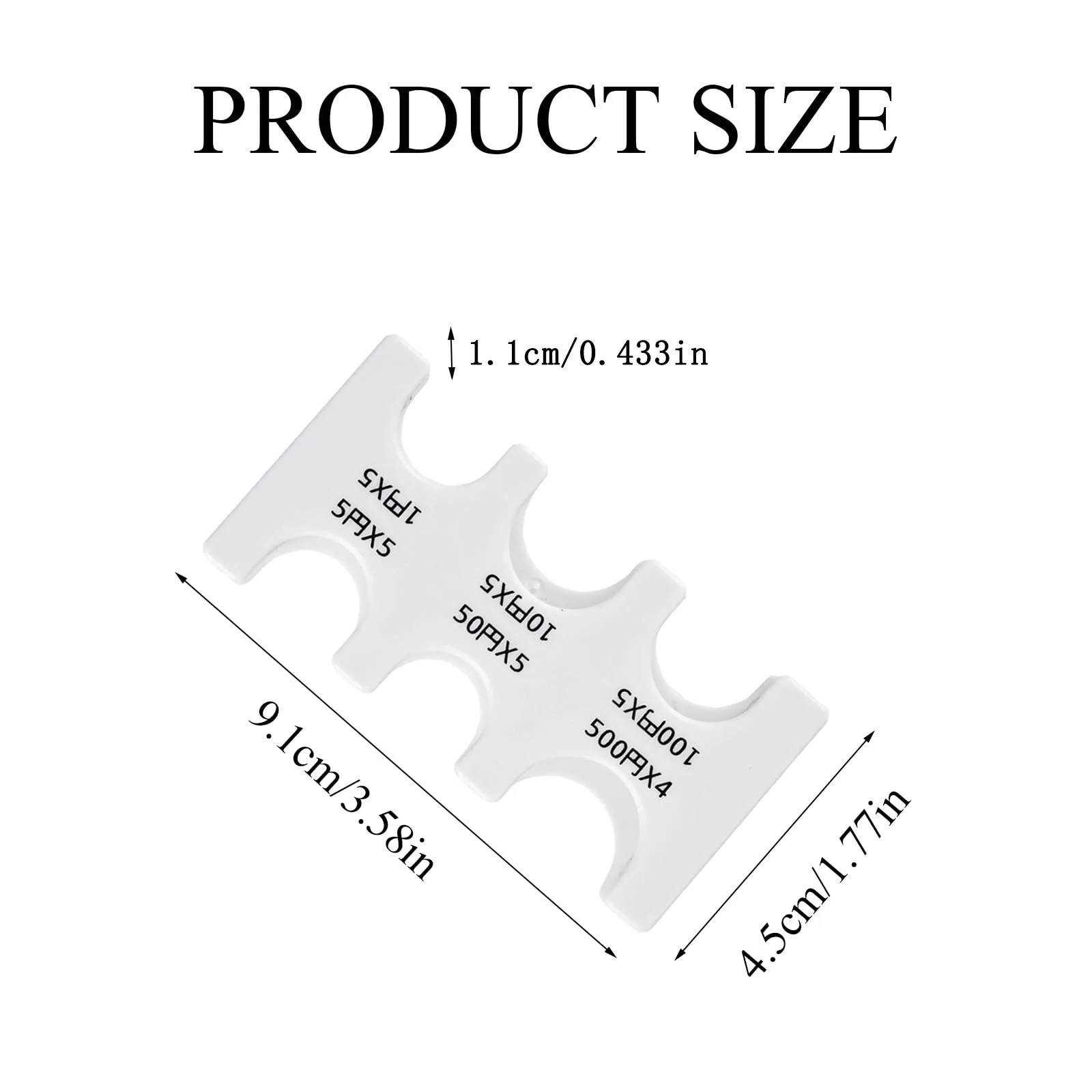 Mini Portable Japanese Coin Holder, Plastic Money Clip, Anti-Loss Pocket Change Storage Box, Compact Wallet for Yen Coin Storage