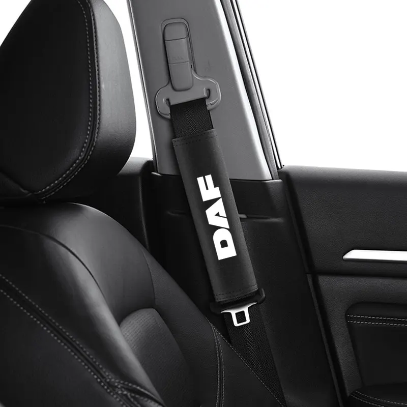 2pcs Car Seat Belt Covers Auto Shoulder Cushion Pad Seat Belt for Pure Colour for DAF 106xf 105 cf85 Truck lf van accessories