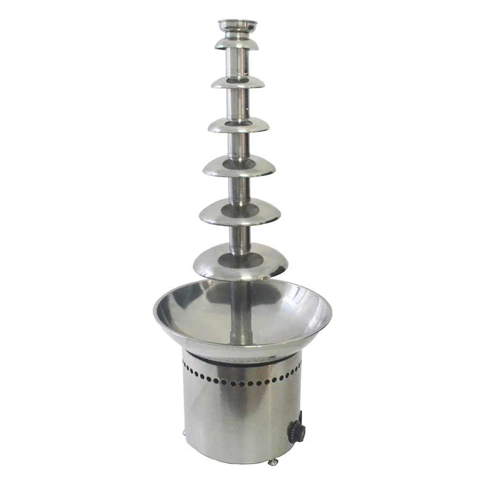 Description Picture 6 of itemXEOLEO Commercial 7 Layer Stainless Steel Chocolate Fondue Machine Chocolate Waterfall Fountain Machine For Restaurant Hotel