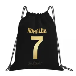 CR7 Backpacks Fashion Portable Drawstring Bags Drawstring Bundle Pocket Sundries Bag Book Bags For Travel Students