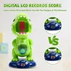 Movable Dinosaur Shooting Toys for Kids,Electronic Target Shooting Games with 2 Pump Gun,48 Balls Party Favor Toys with Score Re 6