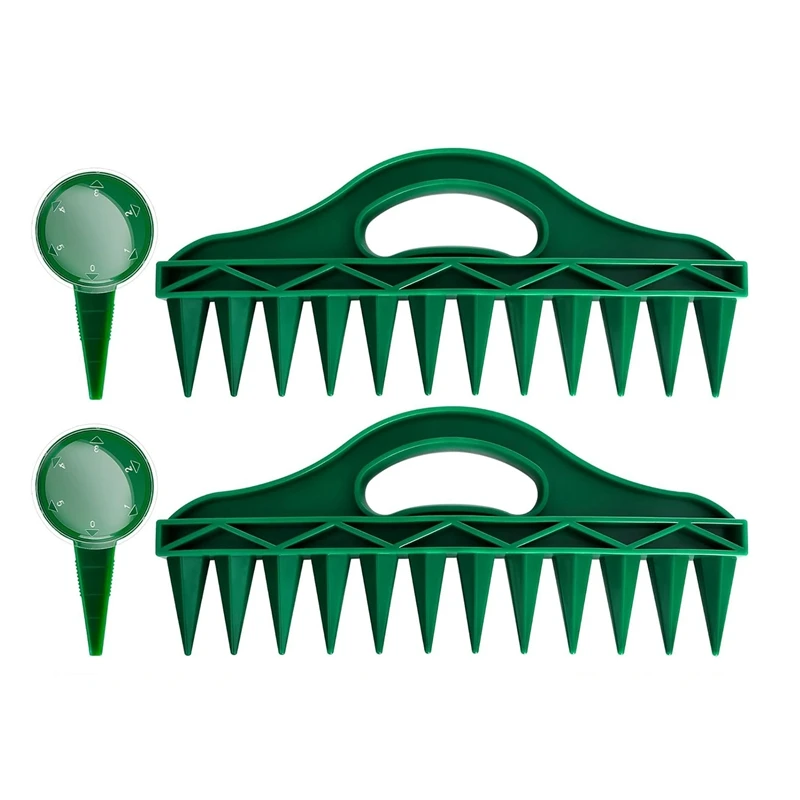 Hole Punches Garden Hole Punch Dibbler Garden Seed Spacer With Adjustable Seeds Dispenser For Planting Seeds And Bulbs B 6