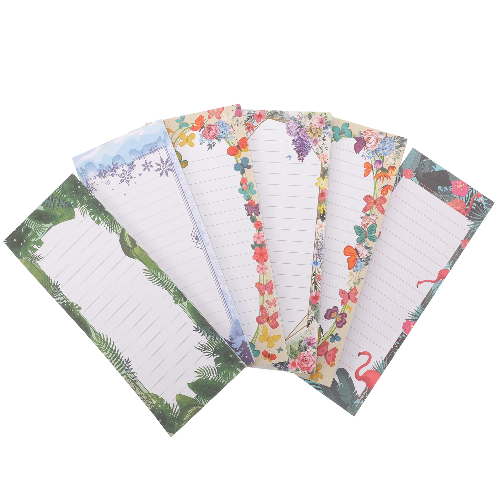 6pcs Magnetic Notepads Grocery List Shopping List Notepads with Magnet Fridge Memo Notepads