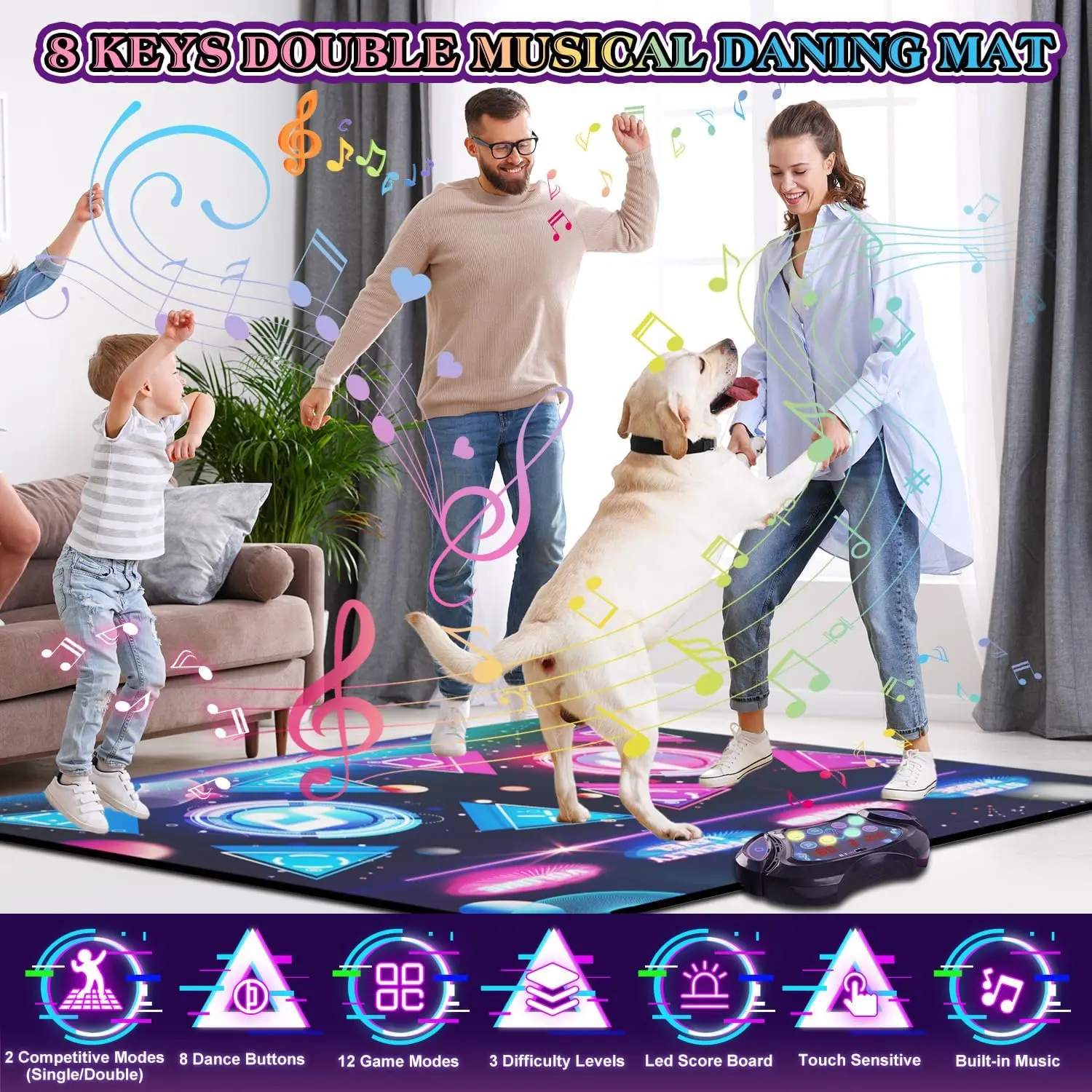Kids Dancing on Electric Dance Mat