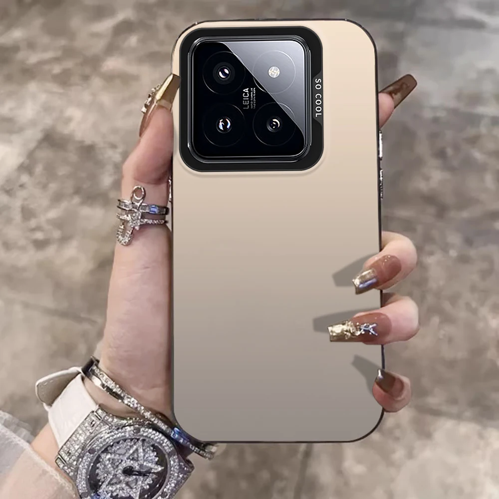Matte Shockproof Anti-Drop Hard Phone Case with Camera Frame