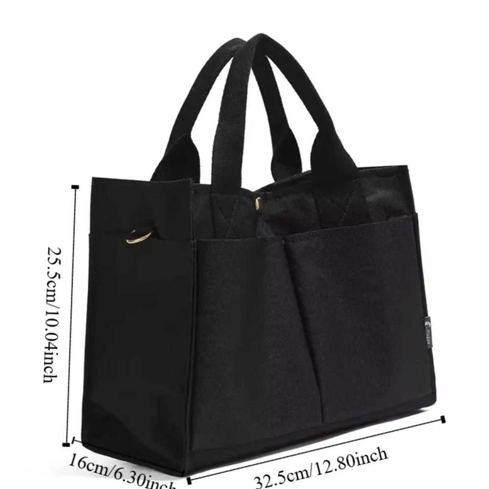 Multi-functional Korean Style Mommy Bag Large Capacity Multi-compartment Diaper Bag Casual Canvas Going Out Messenger Bag Women