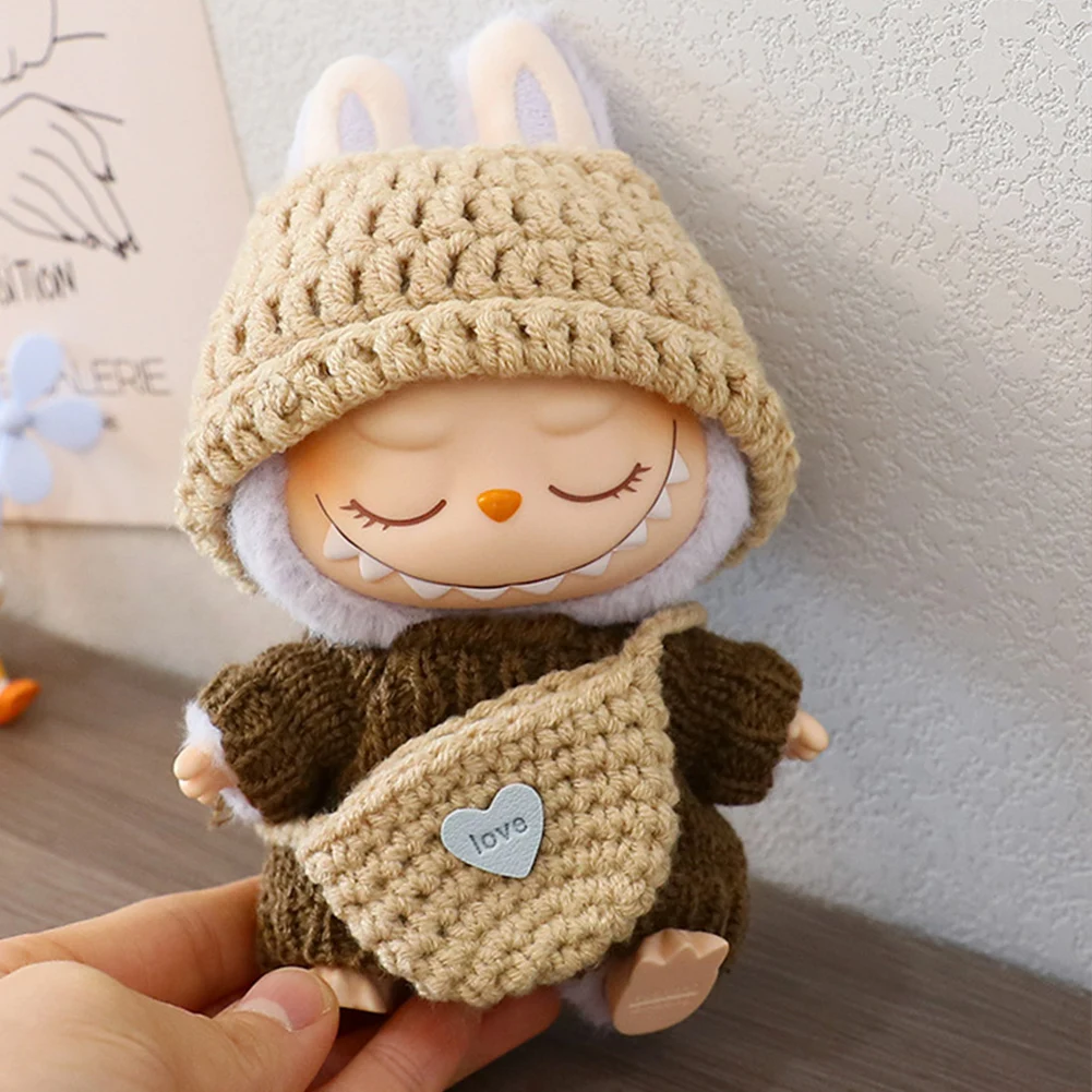 17cm Labubu Clothes v2 Designer Party Clothes Pendant Doll Labubu Doll Luxury Designer Accessories Idol Outfit