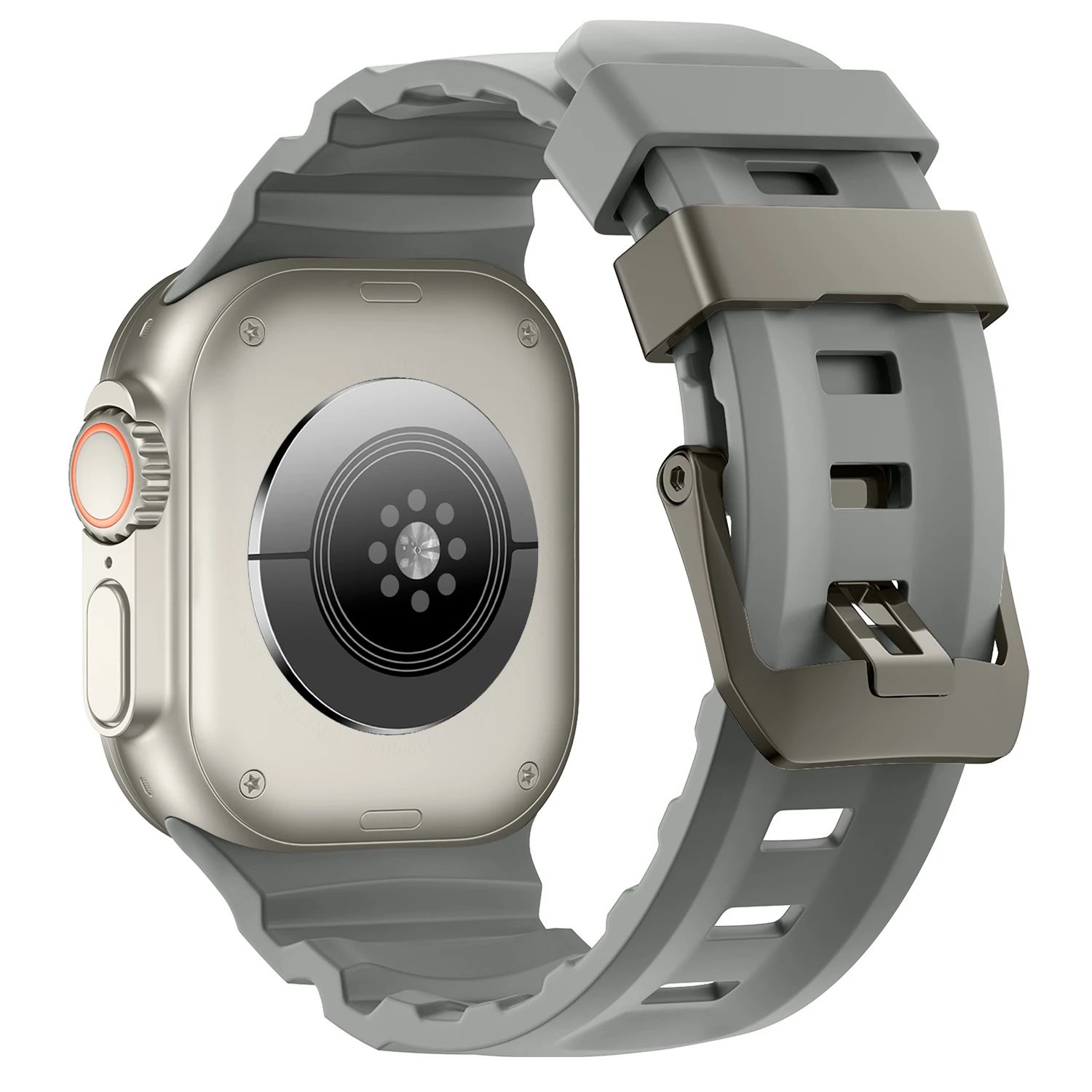 Sport Silicone Titanium Band - Soft Rubber Bracelet Strap