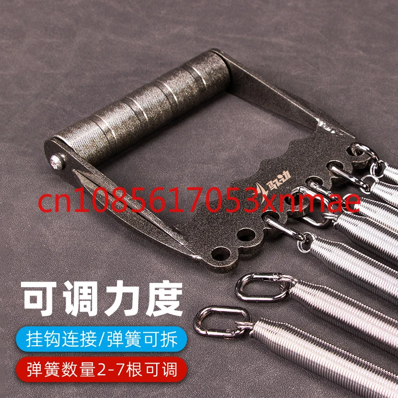 Espansore Toracico A 5 Molle Con Manico In Legno - Per Allenamento Casa, Fitness Uomo - Foto 4