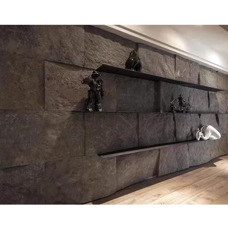 120 X60Cm Decorazione Della Parete Pu Pietra Culturale Leggera Simulazione Pietra Di Fungo Pietra Di Ceramica Leggera, Muro Di Fondo Di Macerie