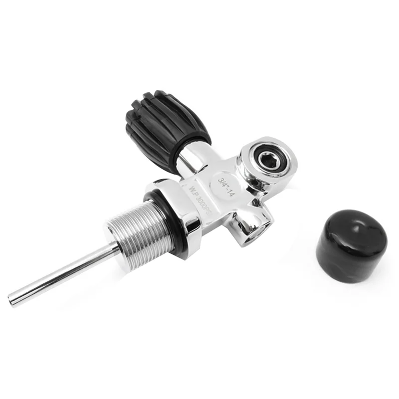Scuba Diving Tank Valve 3000Psi 250Bar 3/4-14NPS High Pressure Scuba Diving Tank Valve Cylinder Reducing Valve