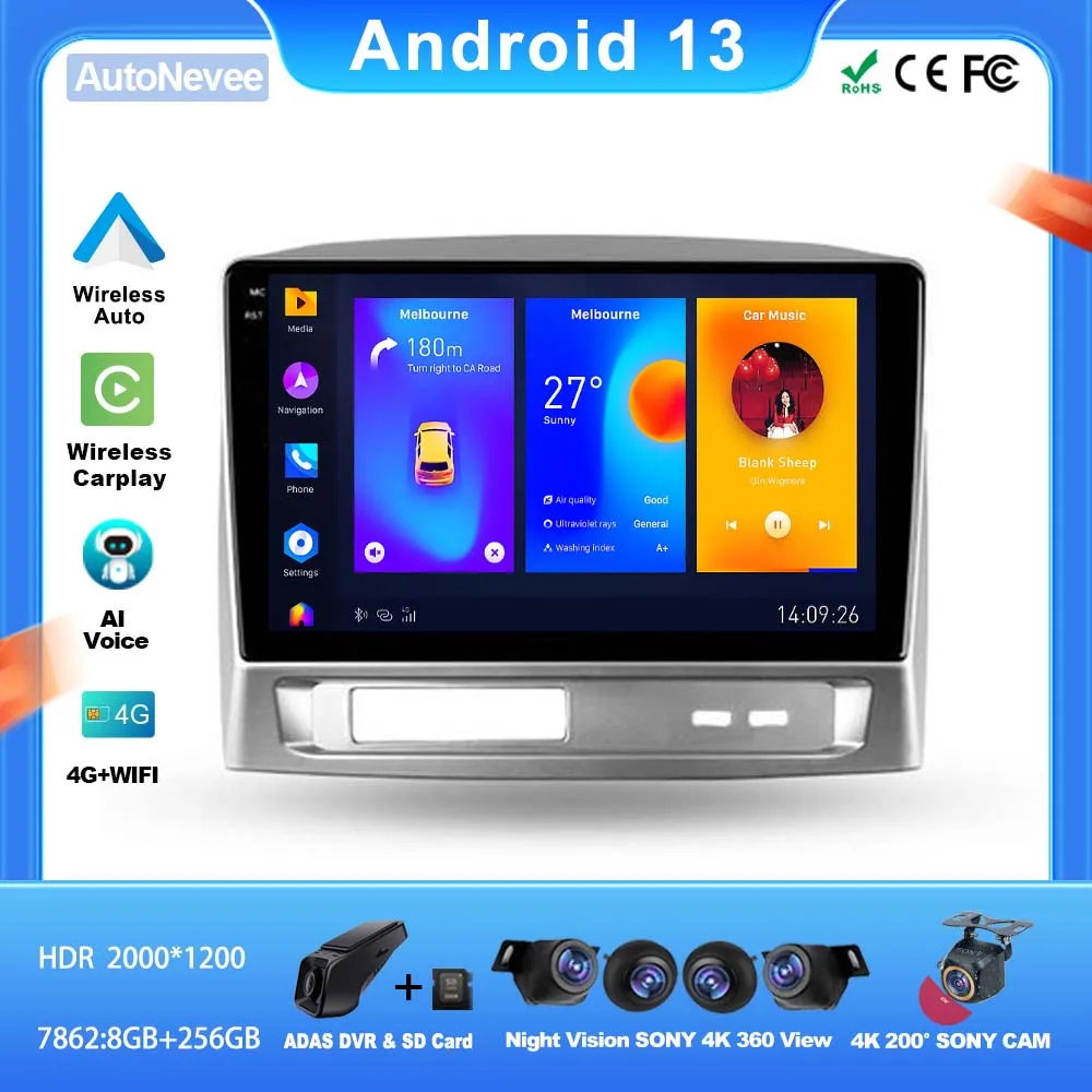 

Android For Geely MK 1 2006 - 2013 Car Player Auto Radio Video Multimedia NO 2din DVD WiFi Dash Cam QLED Stereo Head Unit BT 5G