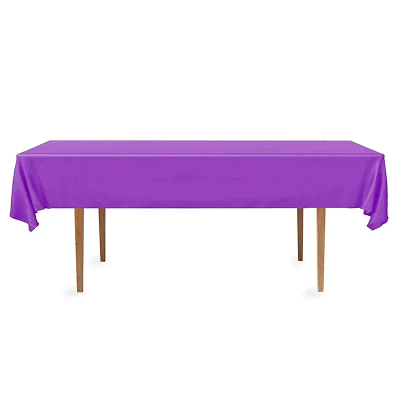 Disposable Tablecloth Colorful Party Desk Cloth Wipe Table Cover Christmas Birthday Wedding New Year Decor