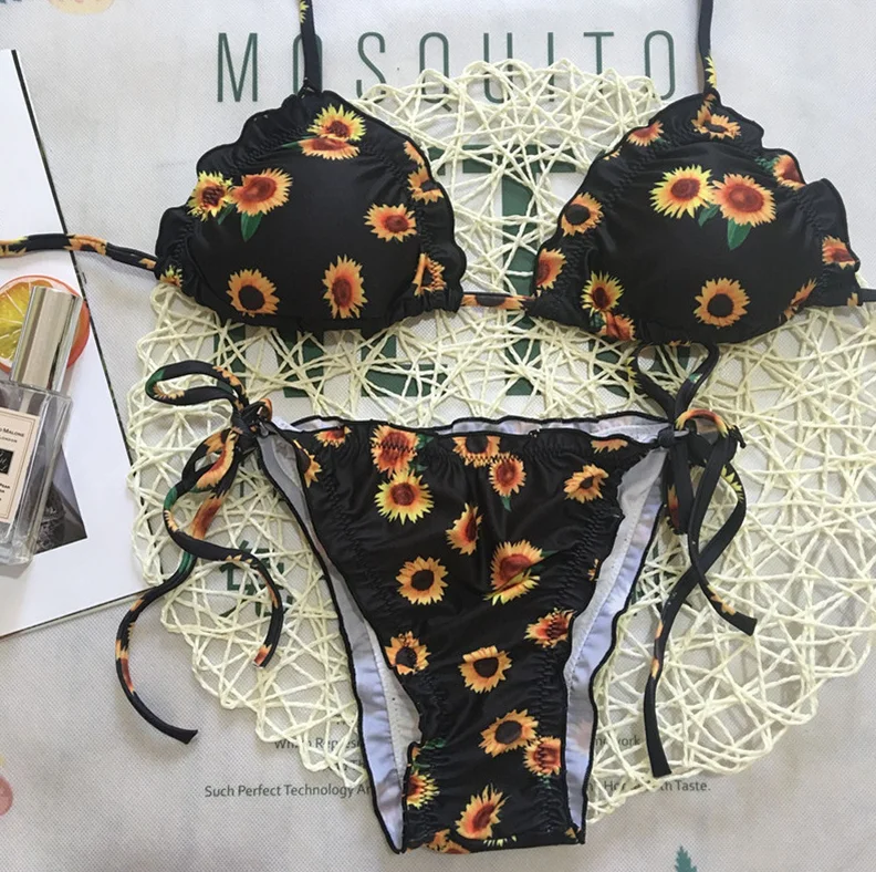 Hot bikinis sexy swimwear women push up swimsuit bathing suit maillot de bain femme brazilian thong bikini set biquinis