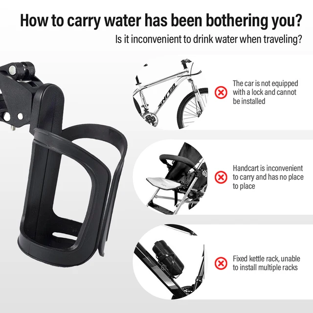 Bicycle Water Bottle Cup Multifunctional Holder Accessories Baby Stroller Bike Bicycle Cycling Handlebar Mount Cage Dropshipping 3