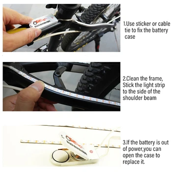 LED Strip Lights Bike Scooter Skateboard Cycling Safety Decorative Bicycle Taillight MTB Road Bike Rear Lamp Accessories 4