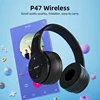 Stereo P47 Headset 5.0 Bluetooth Headset Folding Series Wireless Sports Game Headset for iPhone XiaoMi 4
