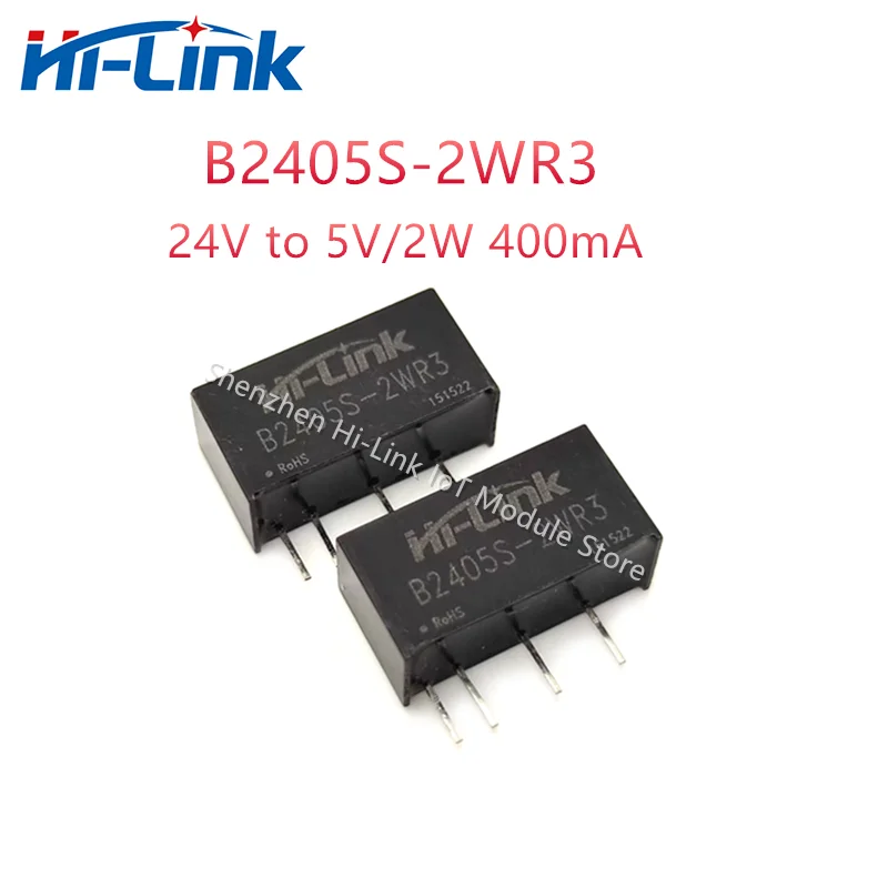10pcs/lot Hi-Link Small Volume Isolated Power Module B2405S-2WR3 5V 2W DC DC Converter Voltage Transformer