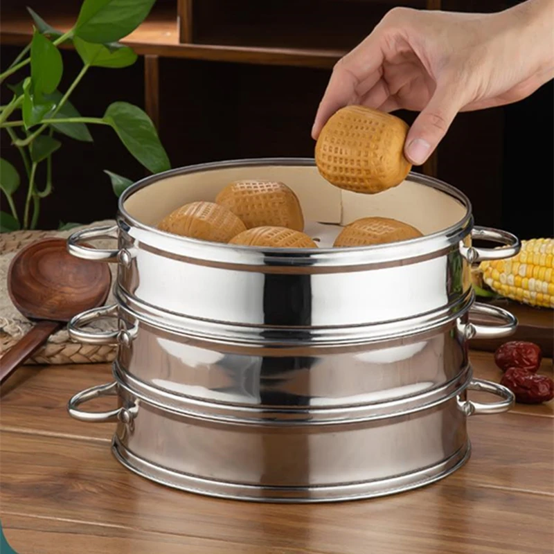 Stainless Steel Pot Small Steamer Double Thickening Cooking Dual-use Pot  One or Two Layer Soup Pot Stew Pot Steamer Pot Bamboo - AliExpress