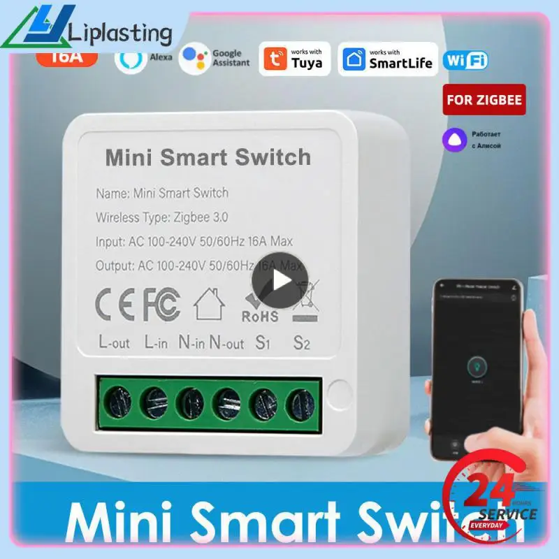 

Tuya 16A 3.0 Smart Switch Module Hub Gateway Smart Home Automation 2 Way Control For Smartlife Alexa Home Alice