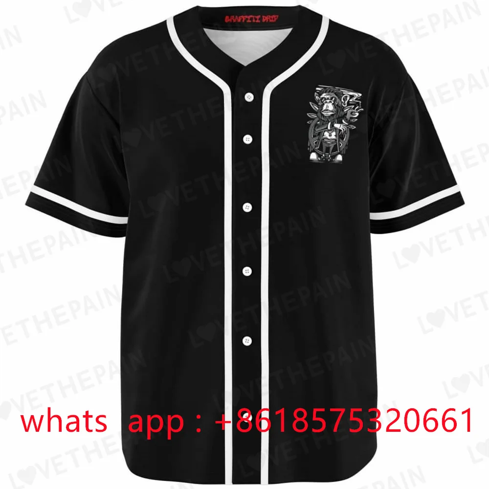 Populaire Baseball Jersey Name and Number Short Sleeve Casual Streetswear for Men/Women/Kids Big size Any Colour