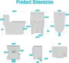 One Piece Macerating Toilet System with Macerator Toilet Pump, 600W Compact Upflush Toilet for Basement - 3 Inlets 3