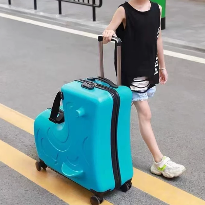 20/24 inch kids luggage,Lightweight suitcase on wheels,children's 20'' cabin can sit down rolling luggage trolley case gift - Image 6