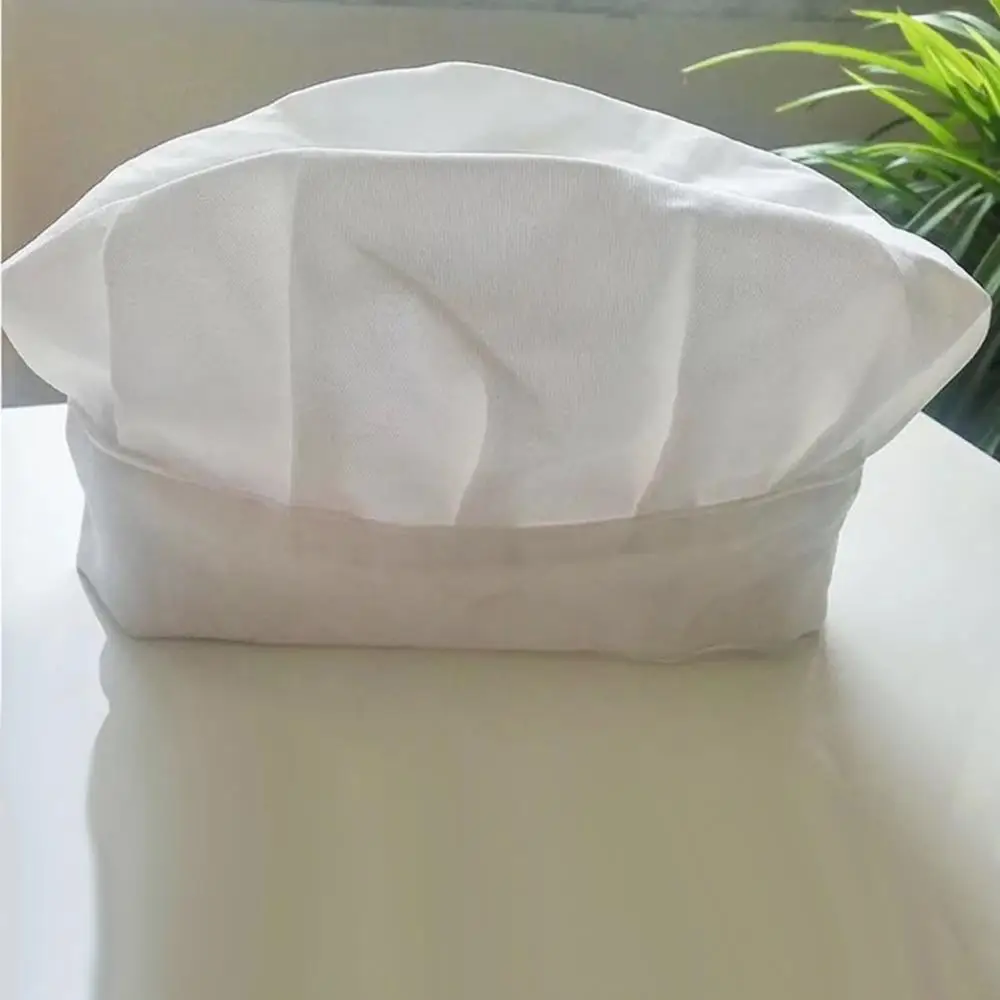 

Professional Elastic Adjustable Men Women Cap Kitchen Cooking Baker Chef Hat