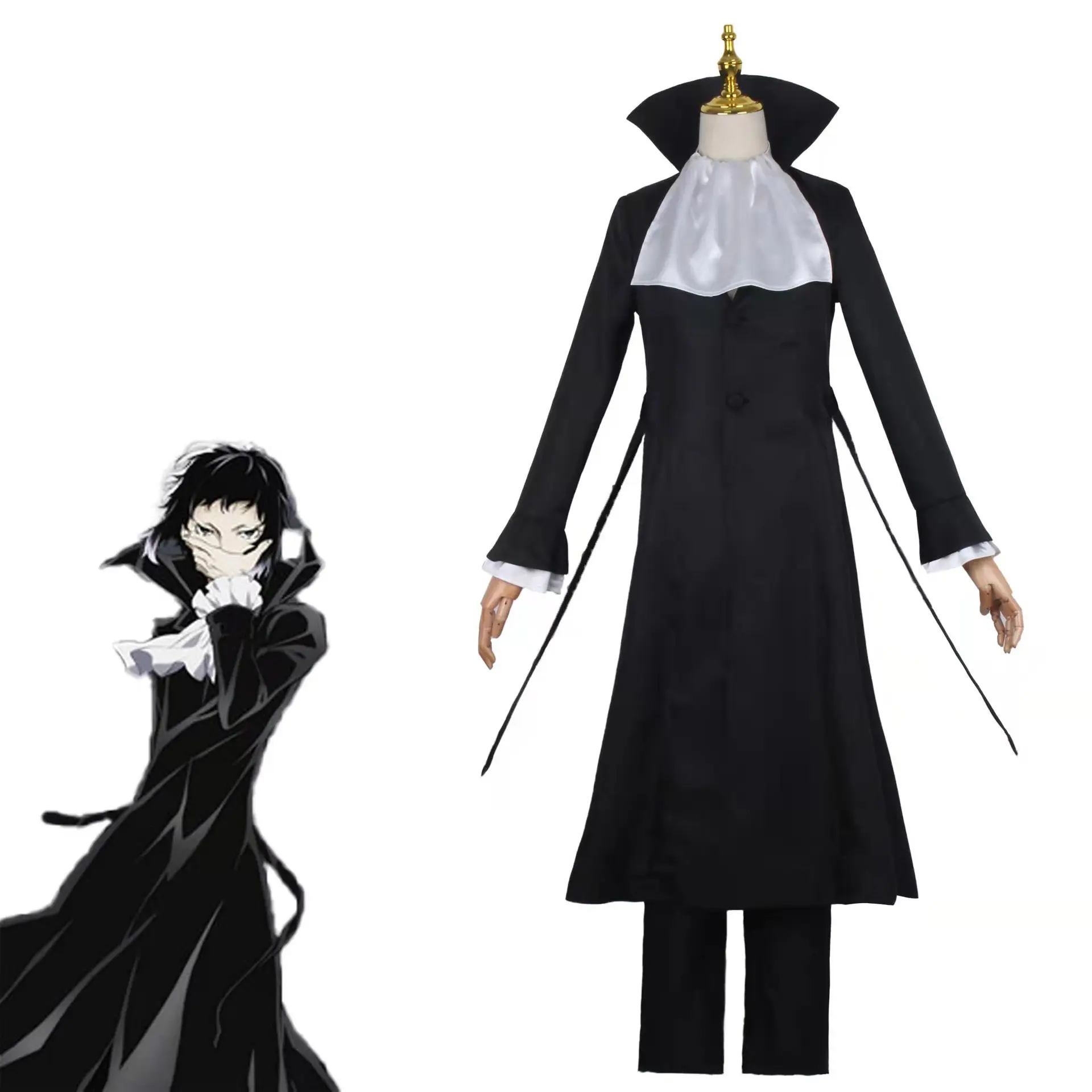 

Bungo Stray Dogs Cosplay Akutagawa Ryunosuke Costume Anime Bungo Stray Dogs Samurai Costume Akutagawa Ryunosuke