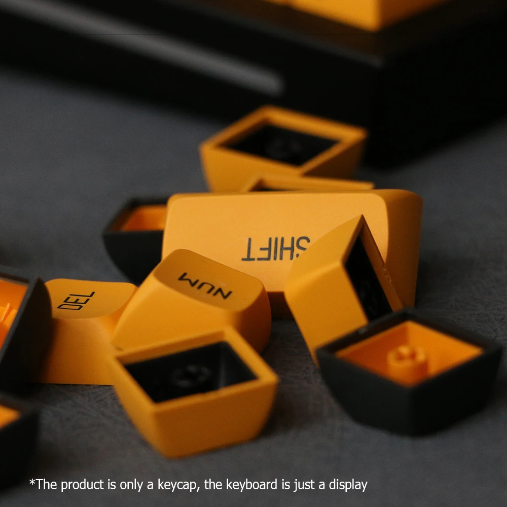 Semelhante a Cereja Pbt Double Shot Keycaps Teclado mx Switch Mecânico Injeção de Cor Duplo Preto Amarelo Keycap 149 Chaves - Imagem 4