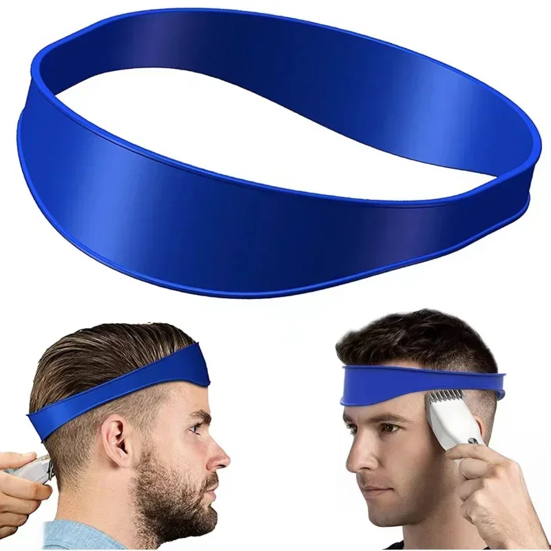DIY Home Hair Trimming Home Haircuts Curved Headband Silicone Neckline Shaving Template and Hair Cutting Guide Hair Styling Tool 3