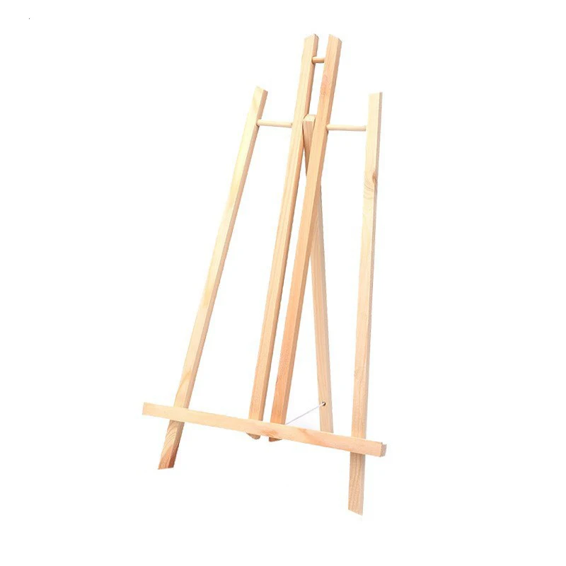 Oil Painting Stand Flat Stand Wooden Tripod Trapezoidal Easel Art Painting Display Stand Folding Sketch Small Easel for Children - 5