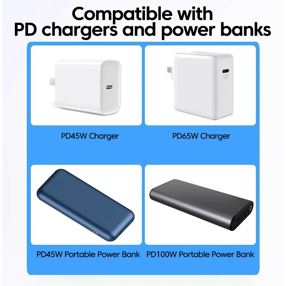 타입 C to DC 전원 부스트 케이블 5V/9V/12V/15V/20V 부스트 라인 USB C to 5.5mm DC 잭 어댑터 고속 충전 와이파이 공유기용