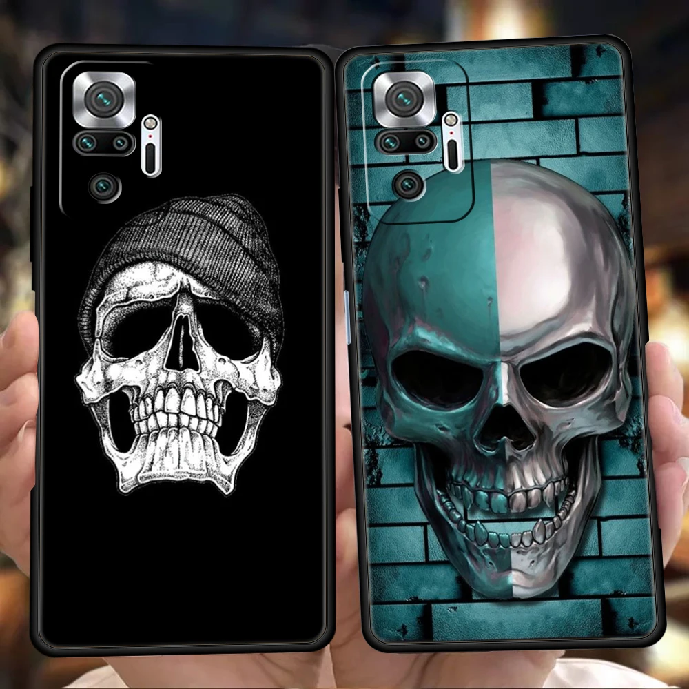 Stylish Skull Silicone Phone Case - Fashionable Protective Cover