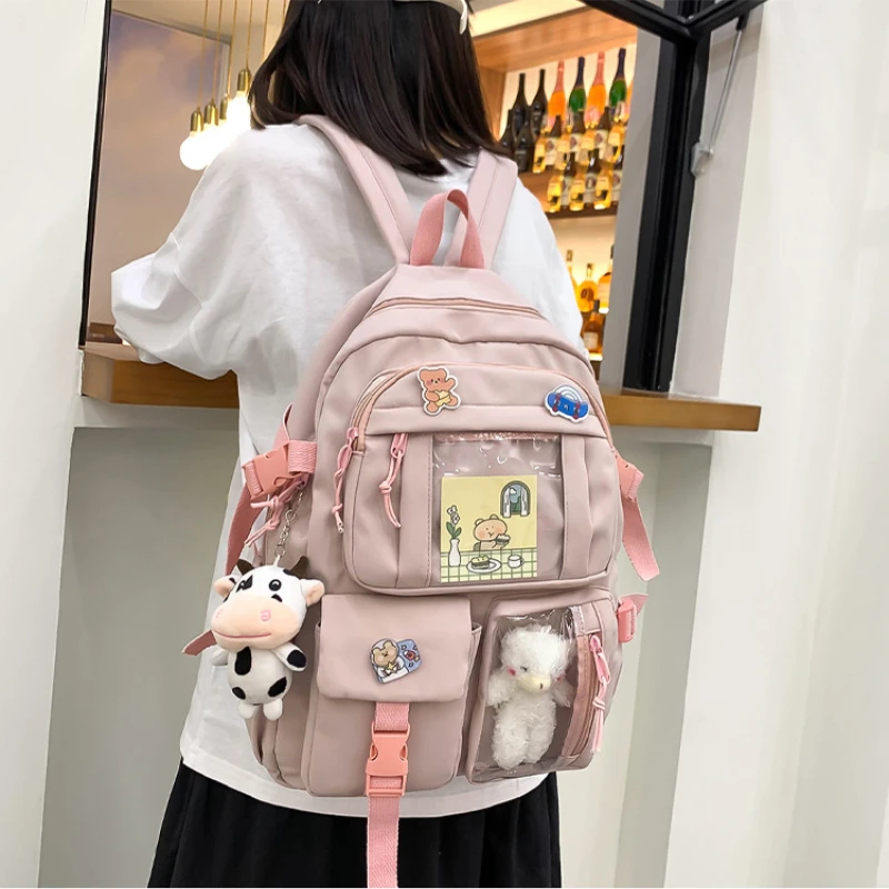 

Homemari High School Girls Backpack School Bags For Teenage Girls Multi Pockets Kawaii Backpack Women Harajuku Mochila