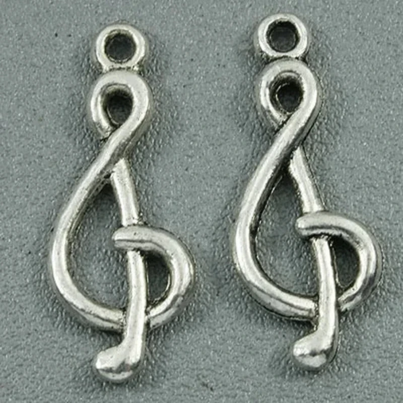 

50pcs 27x11mm Tibetan silver music NOTE charms h1067