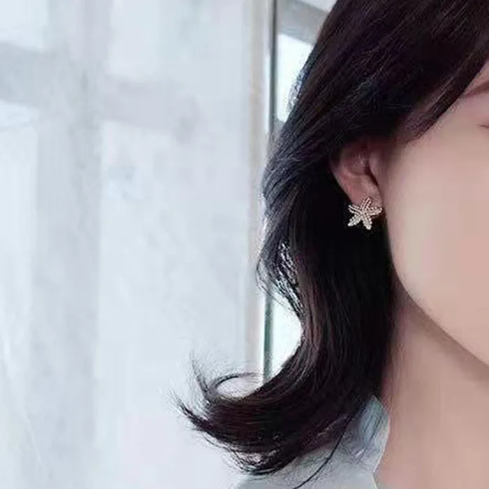 Starfish Earrings New Type For Sleeping Women's Temperament Exquisite Design Earrings Party Gifts Women's Fashion Jewelry