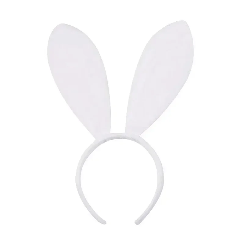 Black Bunny Ears Headbands for Easter Rabbit Ear Headband Playboy Bunny Halloween Costume Cosplay Prop Headband Set
