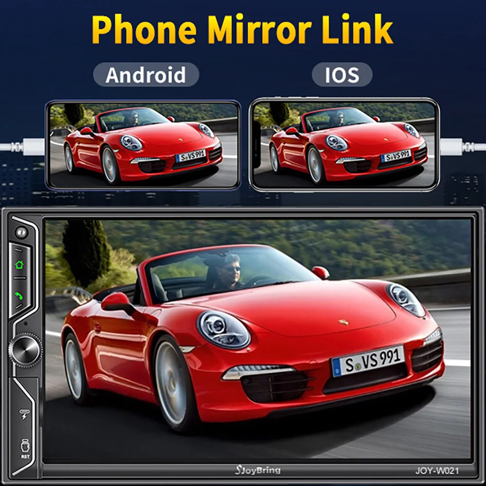 7 Inch Android Auto Car Radio 8 Core 4G 64G Car Stereo Double Din Multimedia Wireless Carplay Radio 2 Din Audio Navigator
