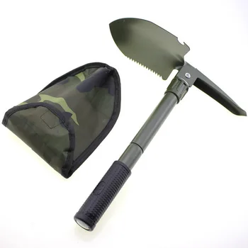 Multifunction Shovel Camping Survival Folding Shovels Outdoor Tactical Shovel Hiking Outdoor Garden Hoe Digging Tool Kit