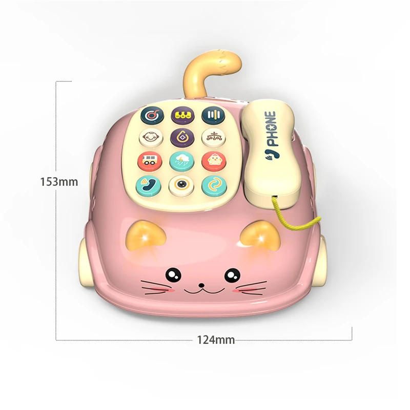 Music Toys Baby toys 0 12 months Montessori Musical Piano Phone Toys For Baby Girl 13 24 Months Mobile Phone Toys For Kids 2 To 4 Year Old