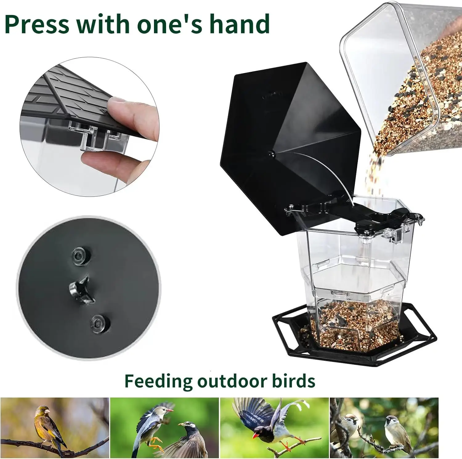 Retractable Hanging Bird Feeder 3