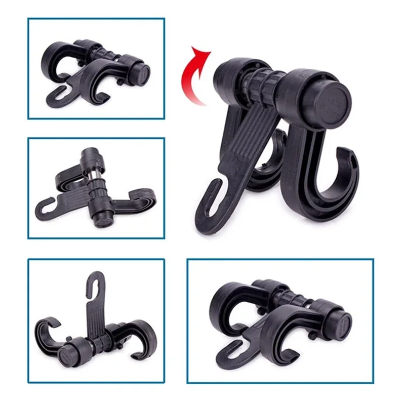 Universal Car Seat Back Hook Multi-functional Metal Auto Car Seat Headrest Hanger Bag Hook Holder Interior Accessories