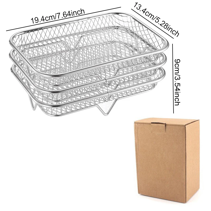 Enhanced Universal Air Fryer Baking and Grilling Racks