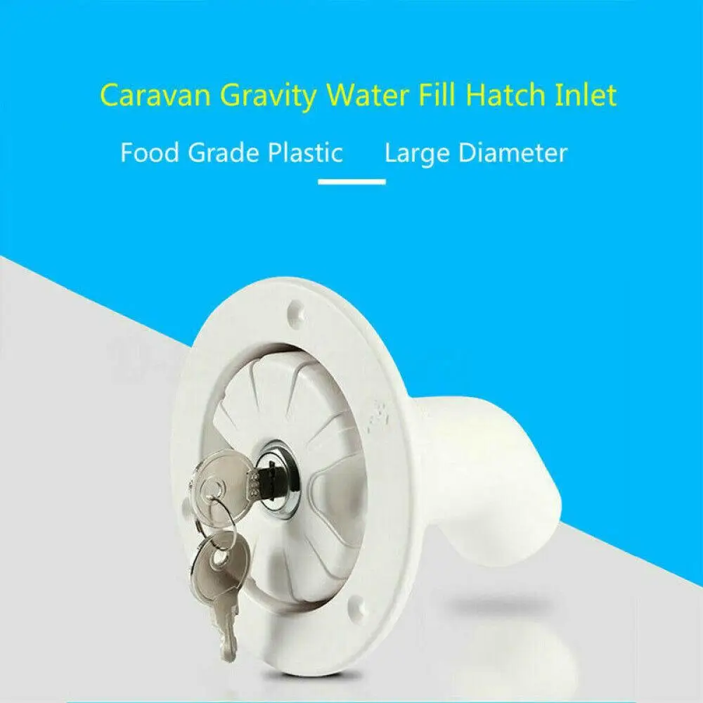Fresh Water Filling Locking Inlet Hatch Filler Cap For Caravan Motorhome Camper rv water inlet rv water tank system