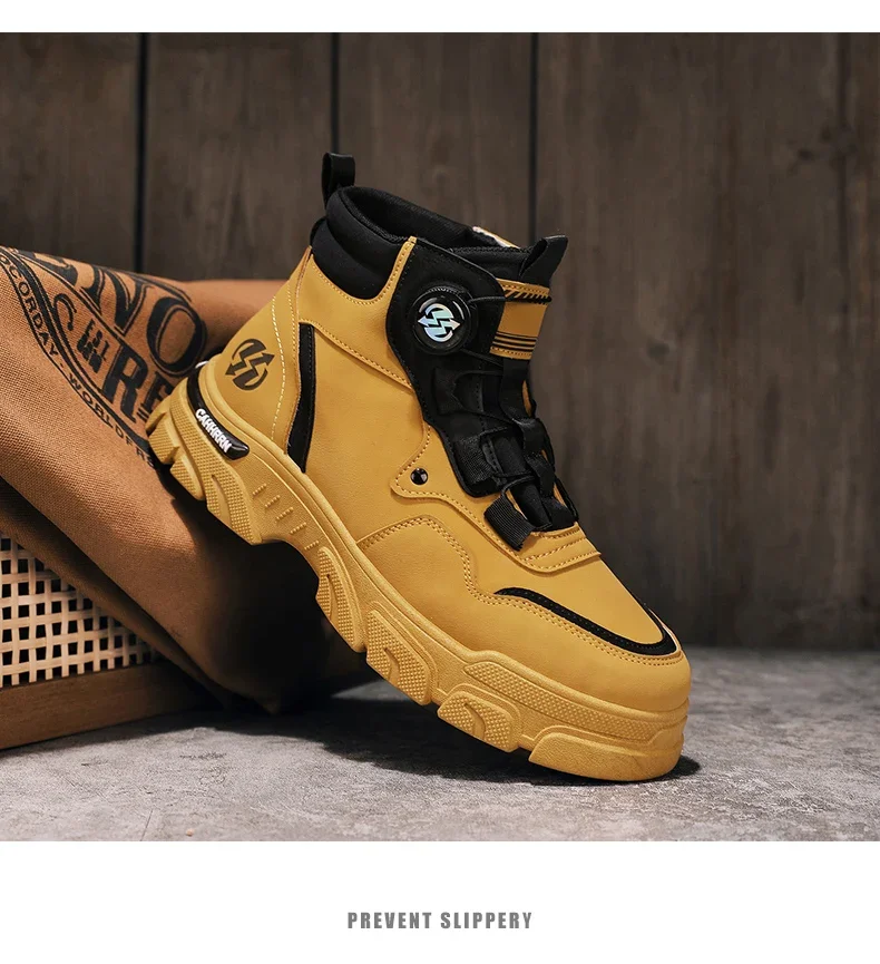 Boots Men Shoes Casual Cowboy Tactical Motorcycle Chelsea Ankle Work Leather Outdoor Designer Luxury Hiking Botas Hombre