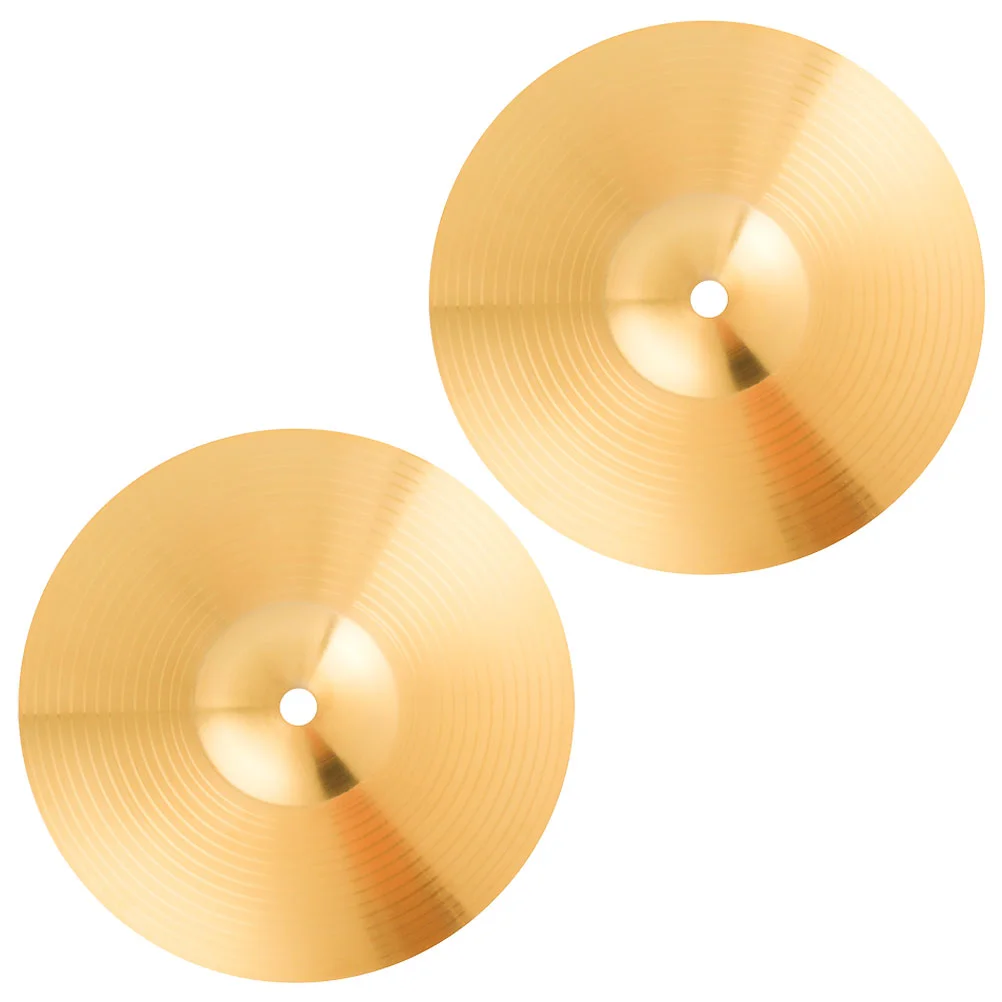 

2 Pcs Replace Cymbals Musical Instruments Parts for Brass Jazz Drum Replacement