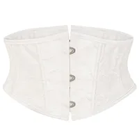 Fashion Women Sexy Corset Short Torso Underbust Bustiers Top Body Shaper Waist Cincher Gothic Corselet Plus Size Black White