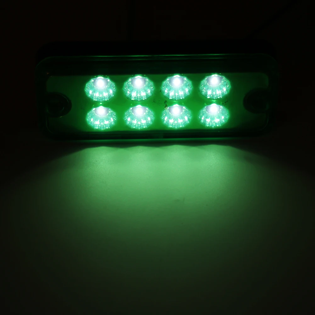 6PCS/set Clearance Side Marker Lamp Side Marker Light Lamp 8 LED Clearance Side Marker Light Indicator Lamp Truck Trailer Lorry